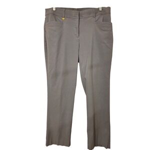 JM Collection Women Gray Straight Leg Ankle Pants Size 14S